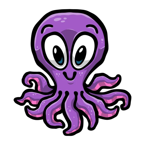 Desenhos animados do vetor Octopus — Vetor de Stock