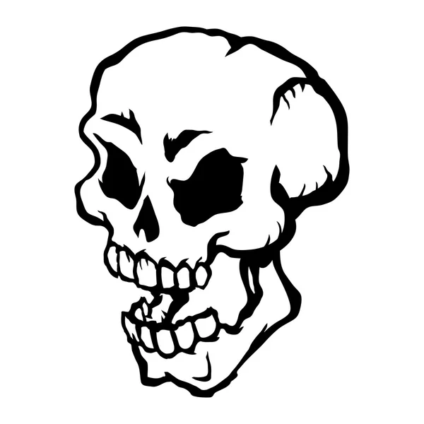 Icono del vector del cráneo — Archivo Imágenes Vectoriales