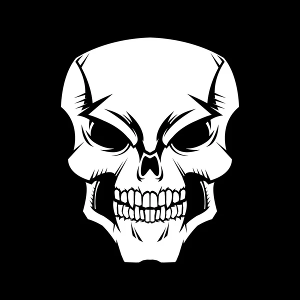 Totenkopf-Vektorsymbol — Stockvektor