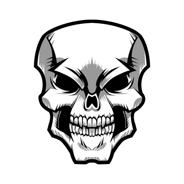 Totenkopf-Vektorsymbol — Stockvektor