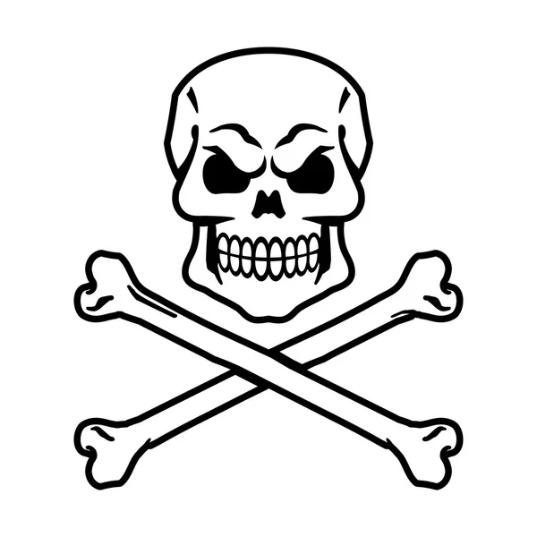 Skull vektorové ikony — Stockový vektor