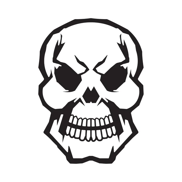 Totenkopf-Vektorsymbol — Stockvektor