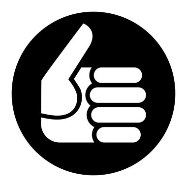 Başparmak yukarıya vektör simgesi