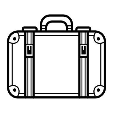 Seyahat bavul vektör simgesi