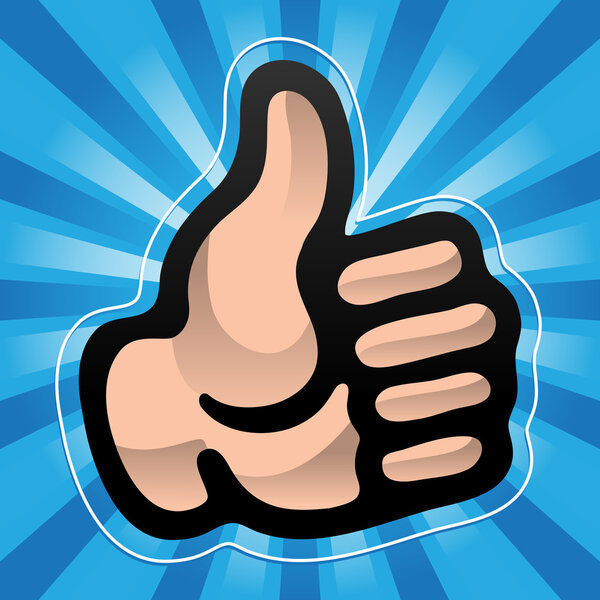 Thumbs Up Vector Icon