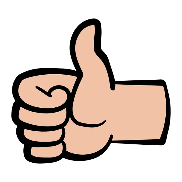 Thumbs Up Vector Icon — Stock Vector