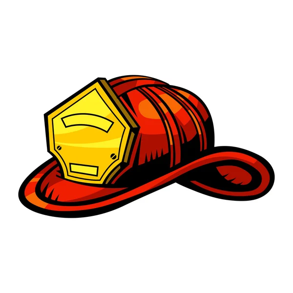 Brandweer helm vector pictogram — Stockvector