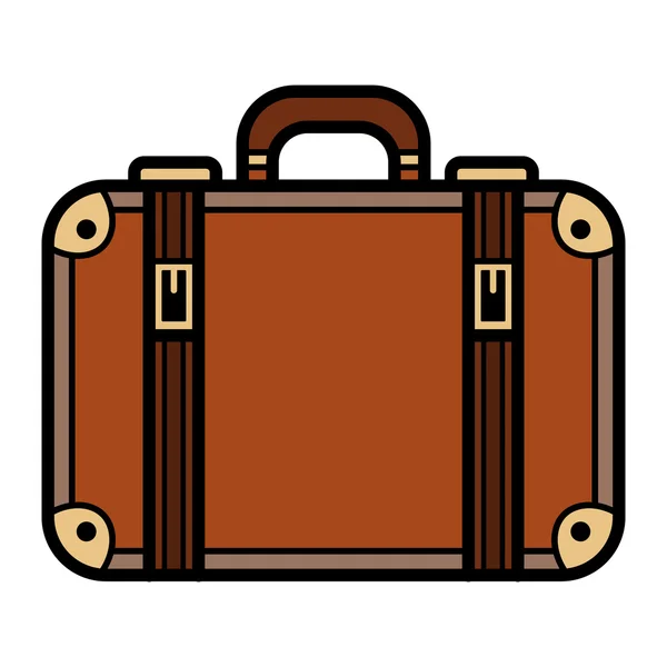 Icona vettoriale valigia da viaggio — Vettoriale Stock