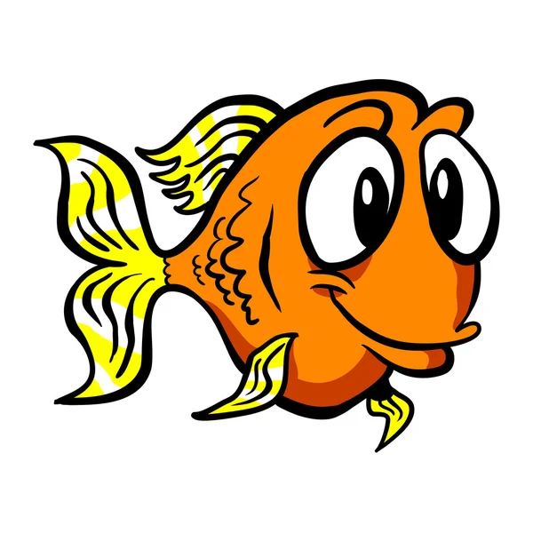 Риба мультфільм Векторна піктограма — стоковий вектор