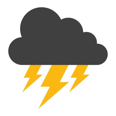 Yıldırım cıvata vektör simgesi