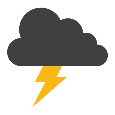 Yıldırım cıvata vektör simgesi