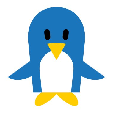 Penguen Çizgi film Vektörü