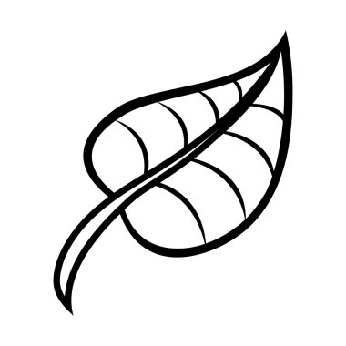 Yeşil doğa yaprak vektör simgesi