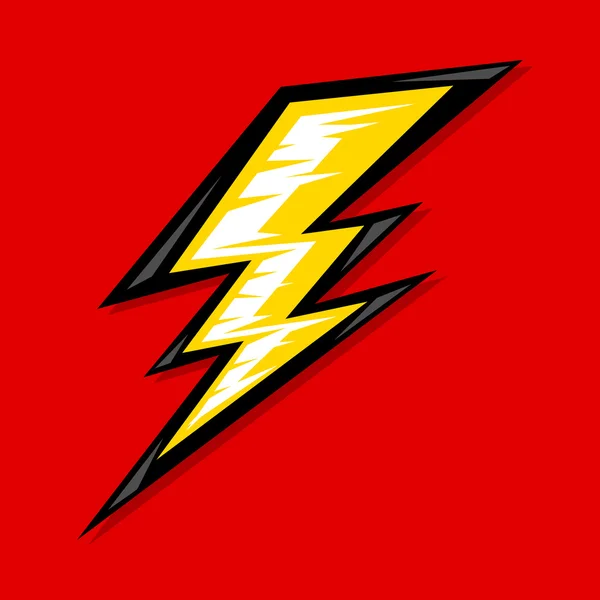 Lightning bolt vector icon — Stock Vector