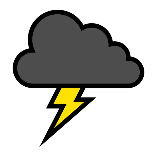 Lightning bolt vector icon — Stock Vector