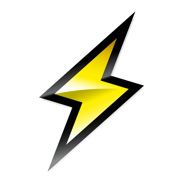 Lightning bolt vector icon — Stock Vector