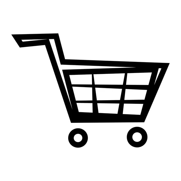 Alışveriş arabası vektör simgesi — Stok Vektör