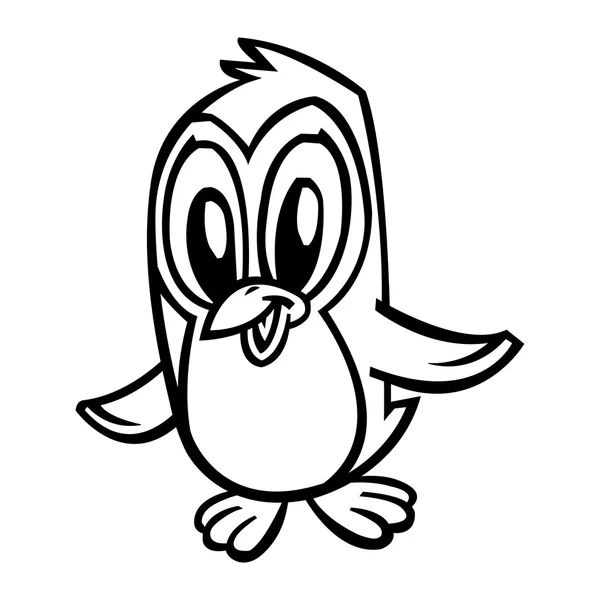 Pingüino vector de dibujos animados — Archivo Imágenes Vectoriales