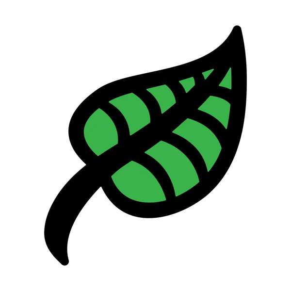 Green Nature Leaf Vector Icon — Stock Vector