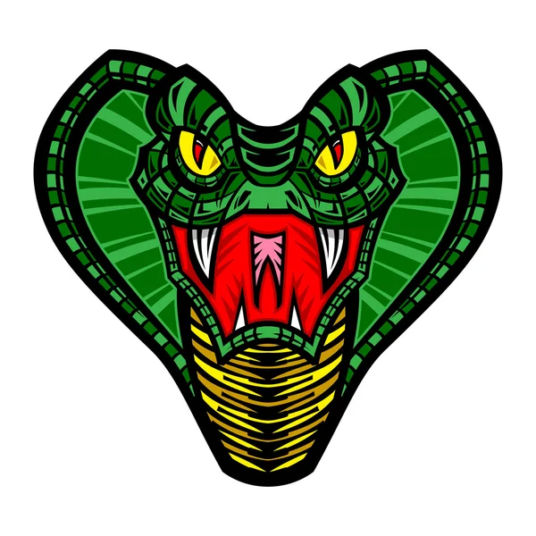 Cobra snake vector icon — Stock Vector