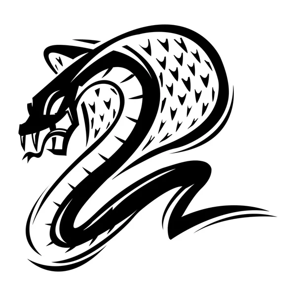 Cobra serpiente vector icono — Archivo Imágenes Vectoriales