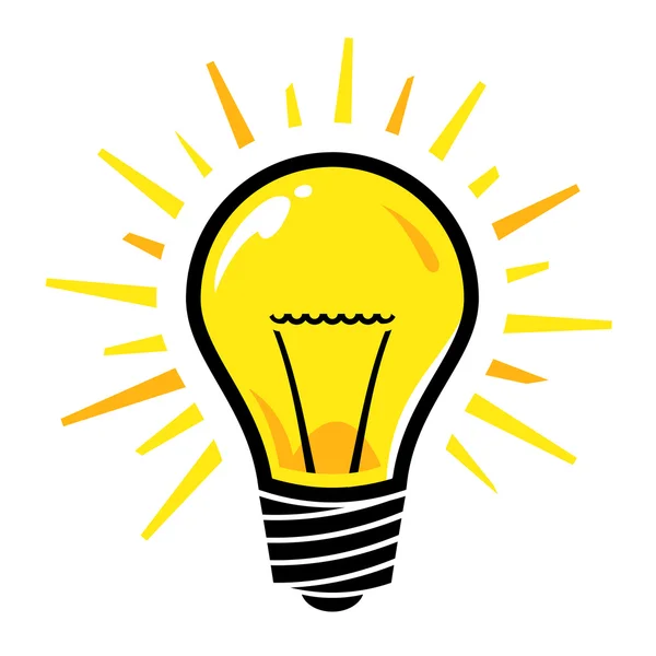 Lightbulb Idea Vector Icon — Stock Vector