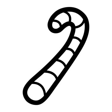 Noel şeker kamışı vektör simgesi