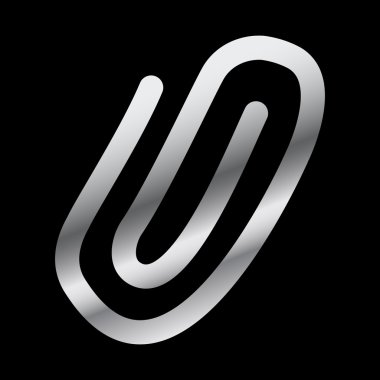 kağıt ataç vektör simgesi