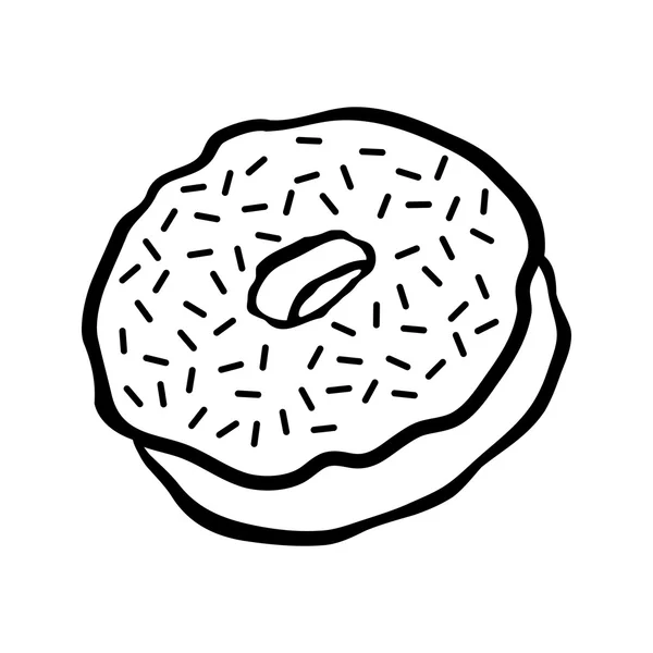 Donut cartoon vector pictogram — Stockvector