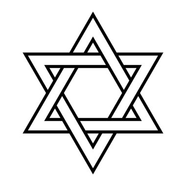 David vektör simgesinin yıldızı