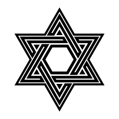 David vektör simgesinin yıldızı