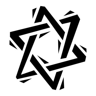 David vektör simgesinin yıldızı