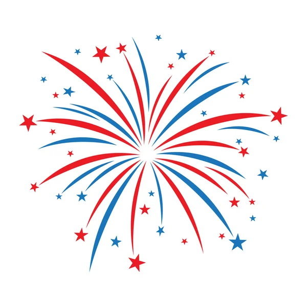 Fireworks celebration Vector Icon — Stock Vector