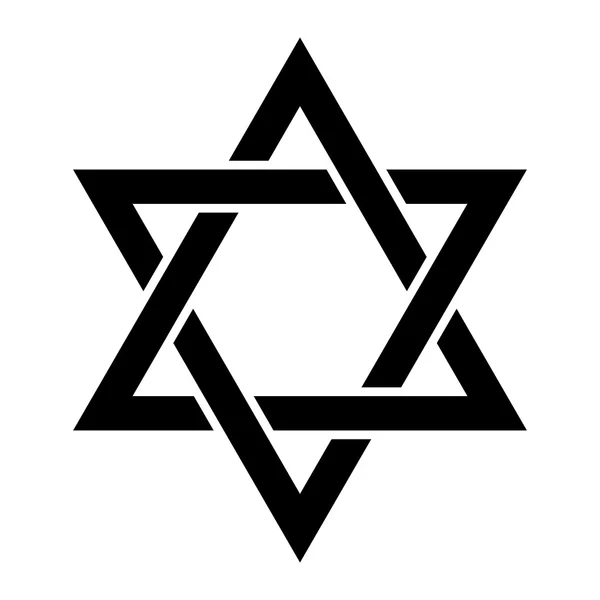 Star of David vector icon — Stock Vector