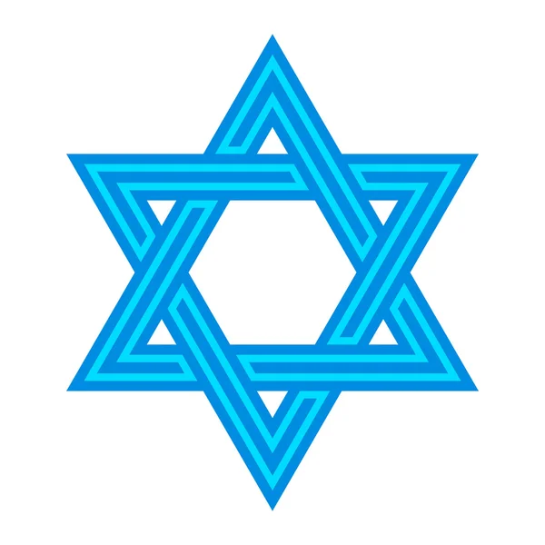 Star of David vector icon — Stock Vector