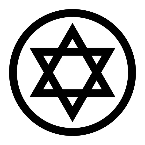 Star of David vector icon — Stock Vector