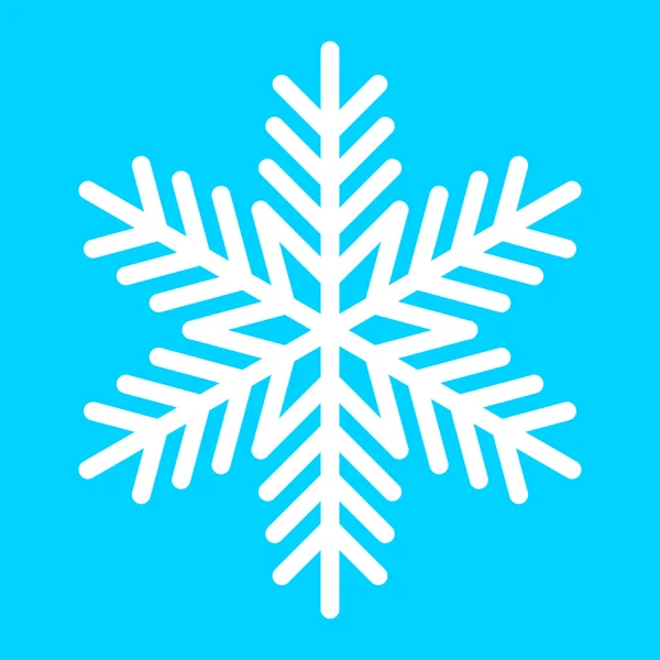 Sneeuwvlok vector pictogram — Stockvector