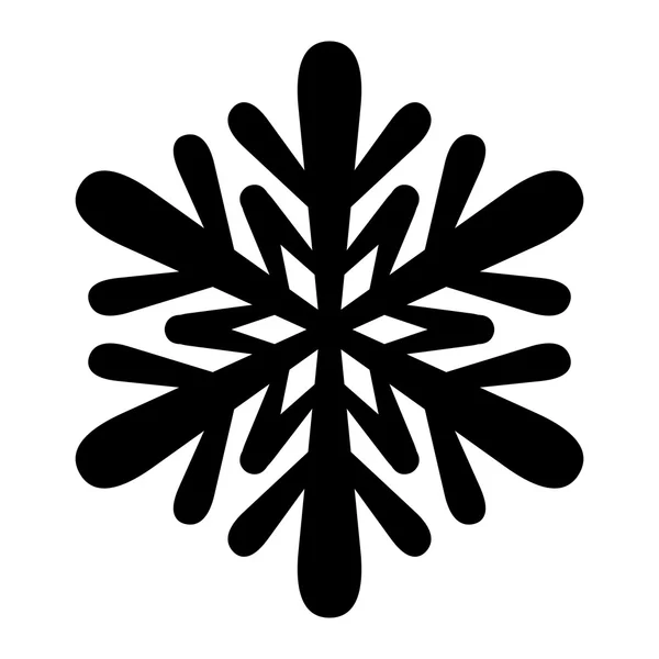 Snöflingor vektor ikon — Stock vektor