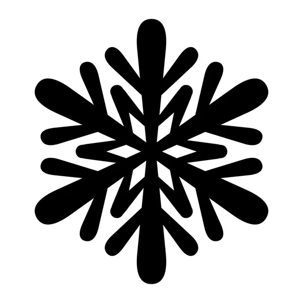 Copo de nieve vector icono — Vector de stock