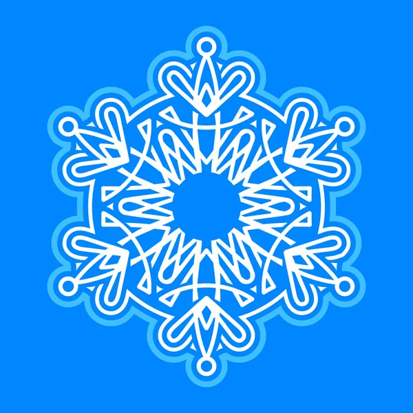 Copo de nieve vector icono — Vector de stock