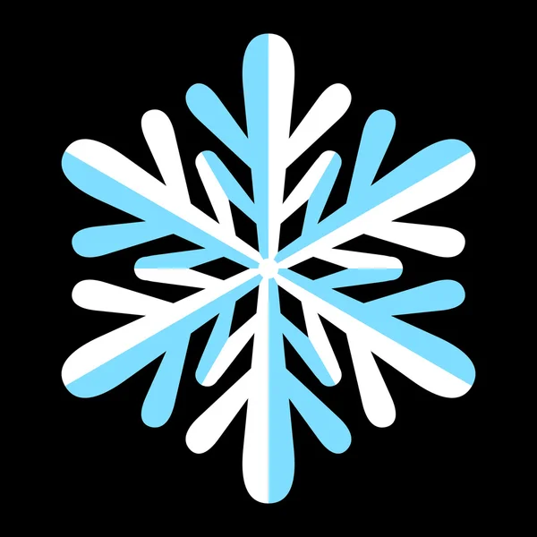 Copo de nieve vector icono — Vector de stock