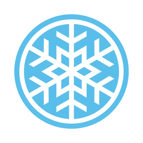 Copo de nieve vector icono — Vector de stock