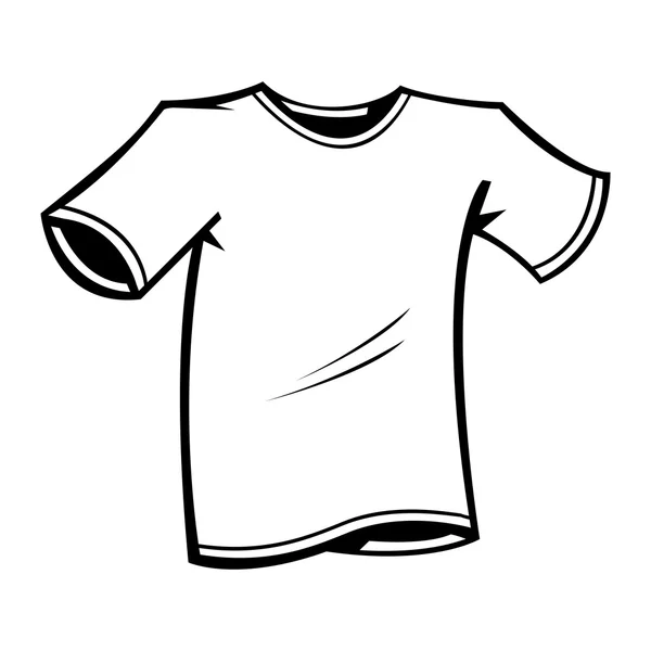 Modèle de T-shirt blanc vecteur — Image vectorielle