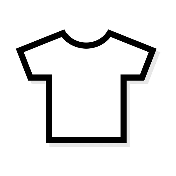 Vetor de modelo de camiseta em branco — Vetor de Stock