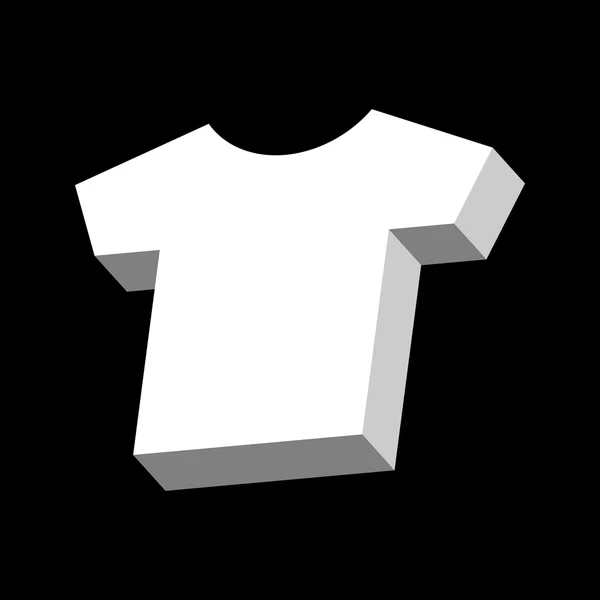 Plantilla de camiseta en blanco Vector — Vector de stock