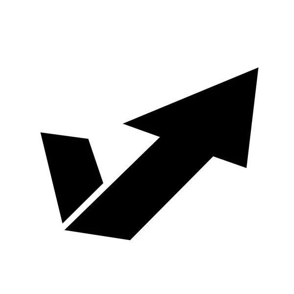 Ícone de vetor símbolo de seta — Vetor de Stock