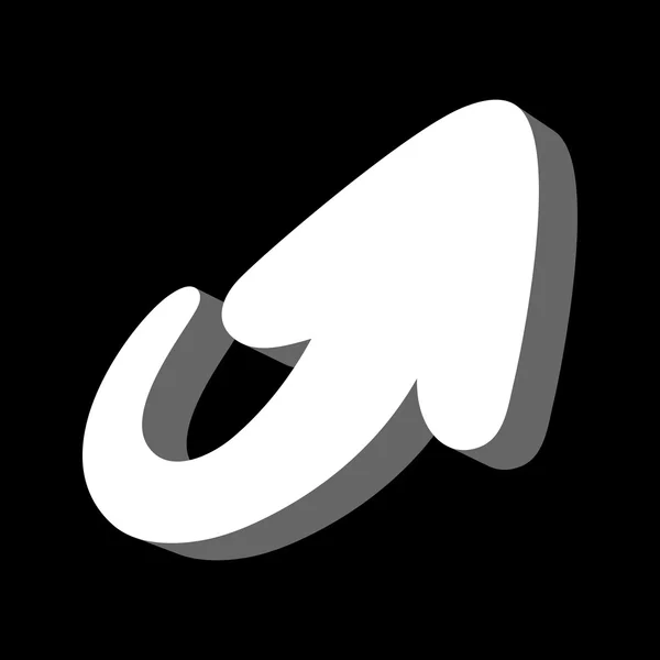 Flecha símbolo vector icono — Vector de stock