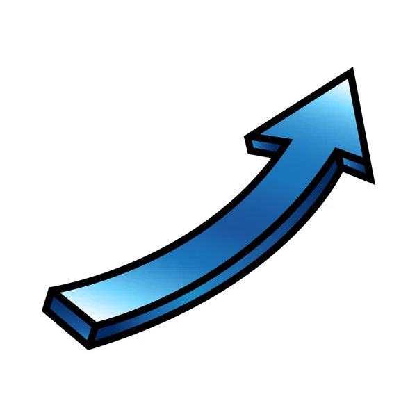 Simbolo freccia icona vettoriale — Vettoriale Stock
