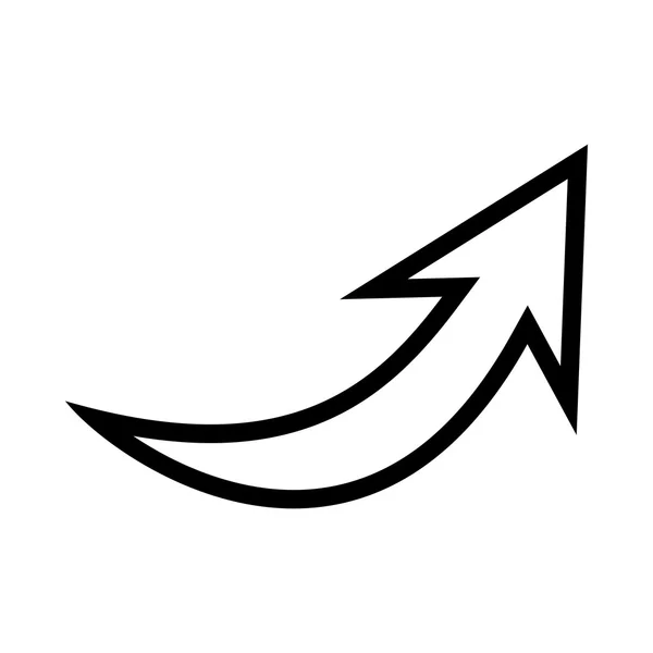 Nyíl szimbólum vektor ikon — Stock Vector