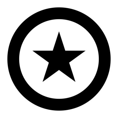 Yıldız sembolü vektör simgesi